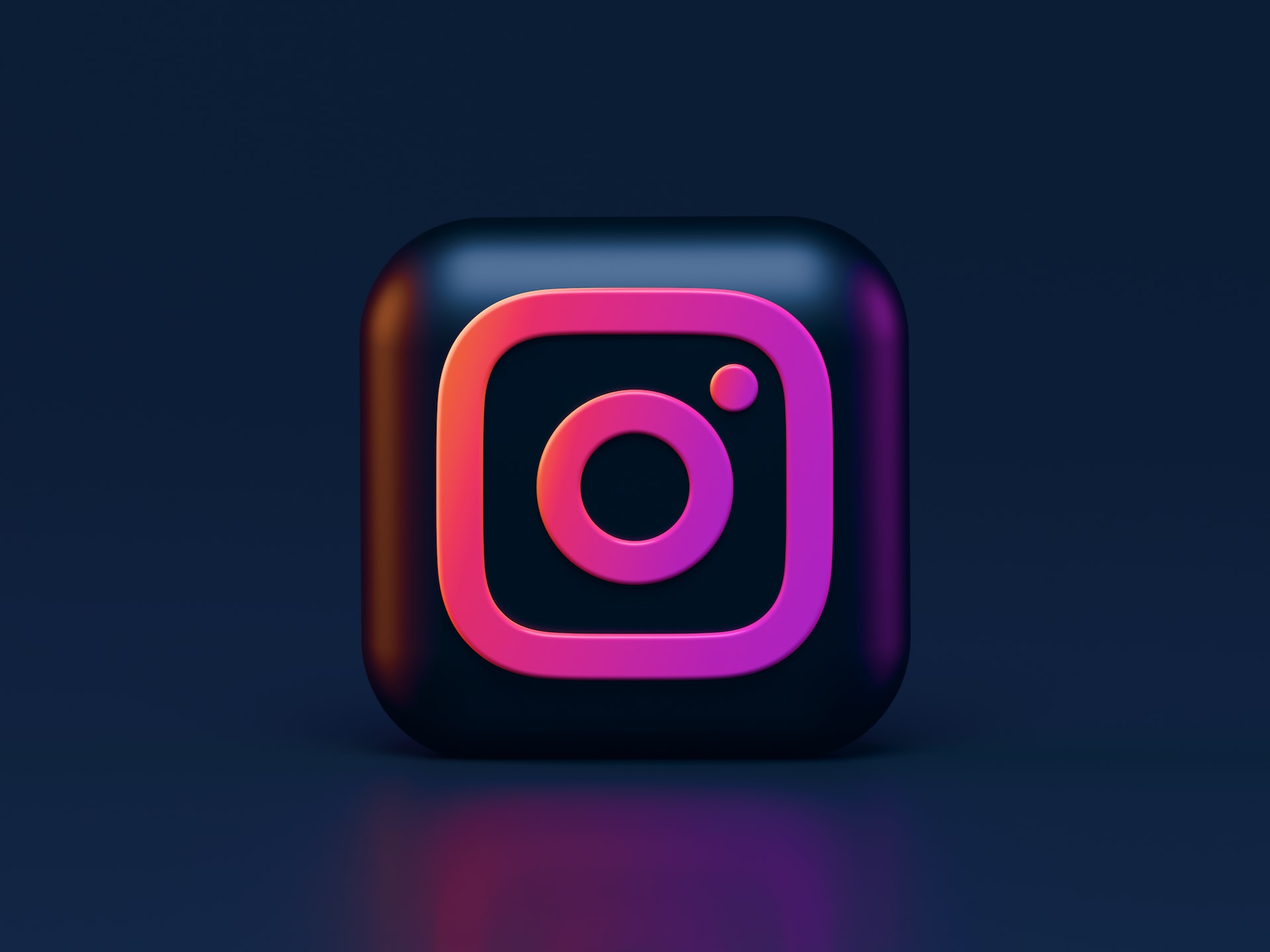 Digital rendering of Instagram logo and icon