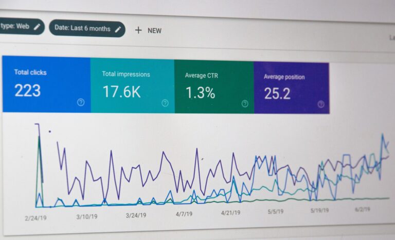 Google Search Console showing analytics on someone's website.